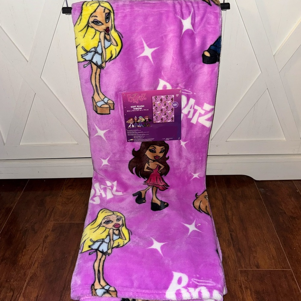 Bratz Purple Plush Throw Blanket
